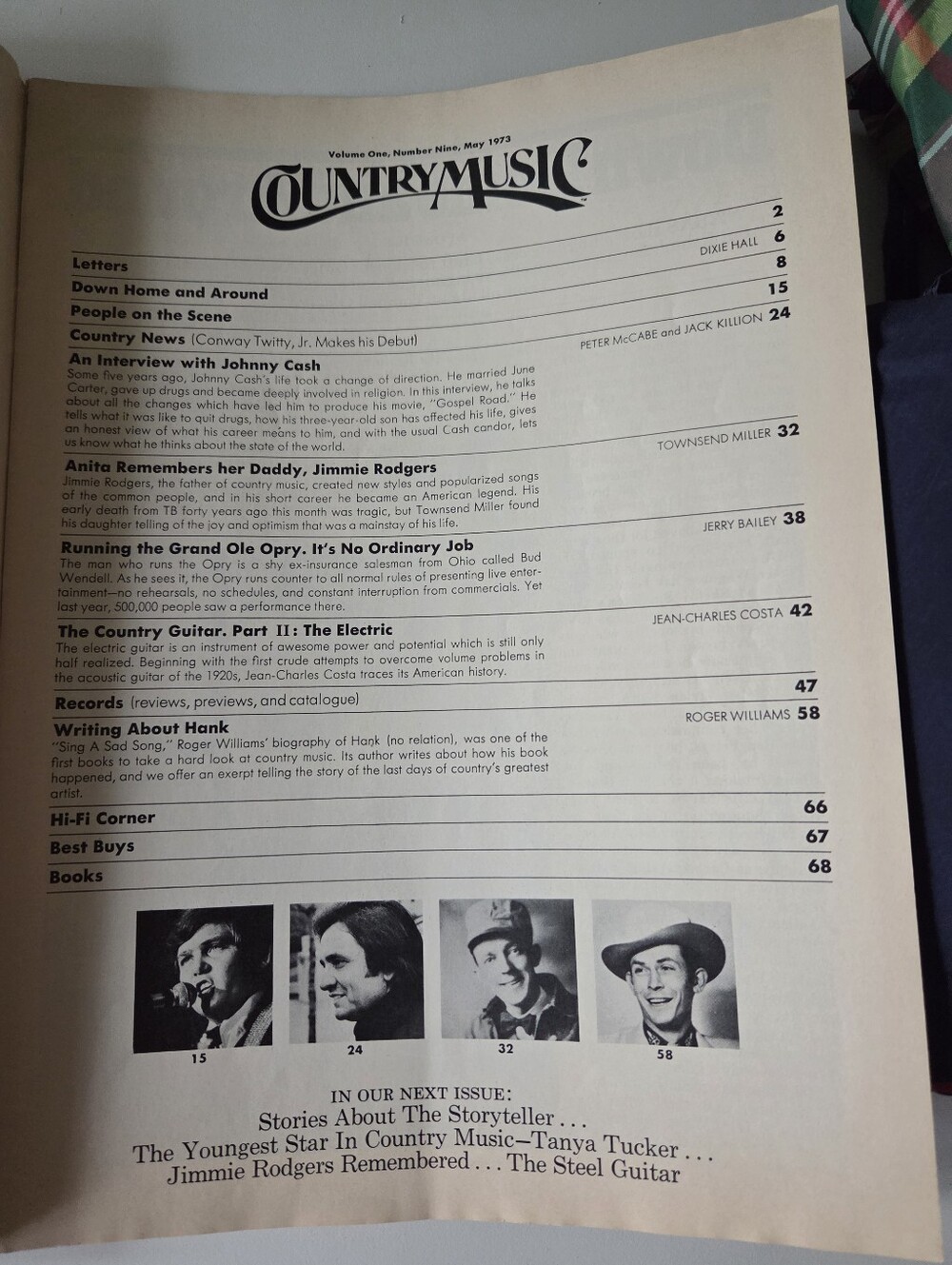 Vintage 1970s Country Music Magazine May 1973 Johnny Cash Cover - Picture 4 of 9